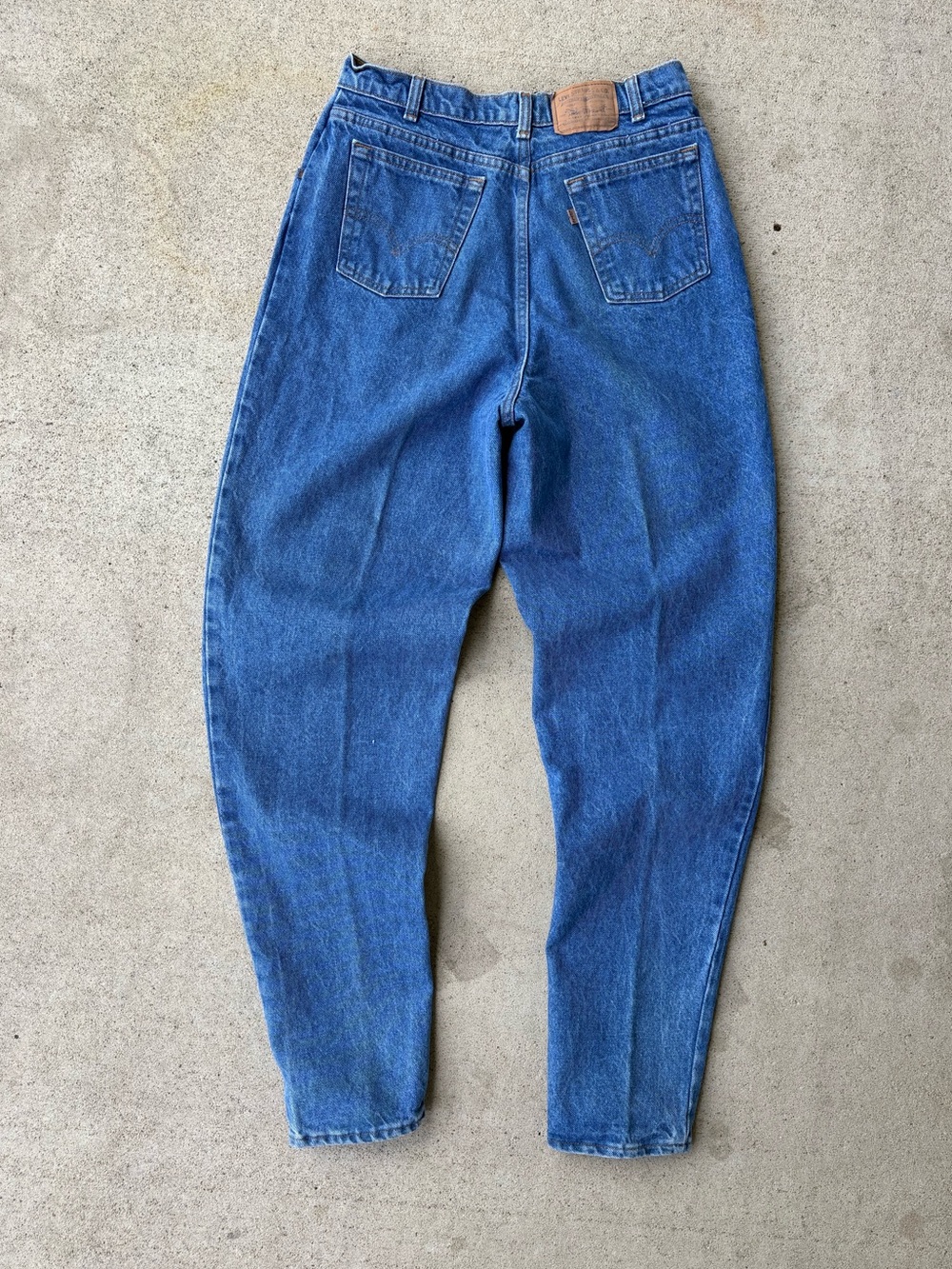 Vintage 90s Levi's Pleated Front Denim Pants Made in Canada Brown Tab 30x34
